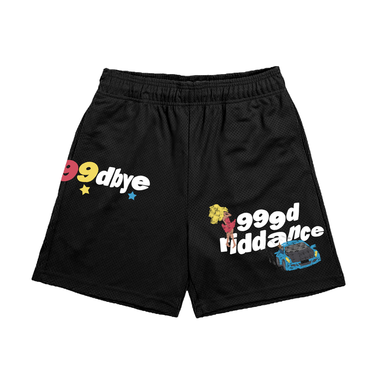 999 Club 4 Year Anniversary Shorts Black