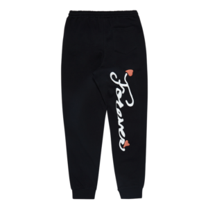 999 Club Burning Hearts Sweatpants Black