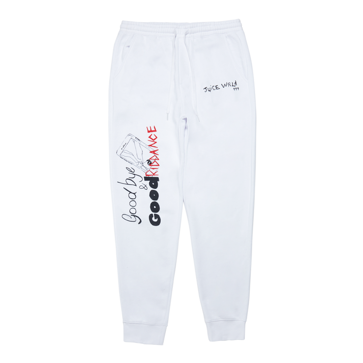 999 Club Goodbye & Good Riddance Sweatpants White