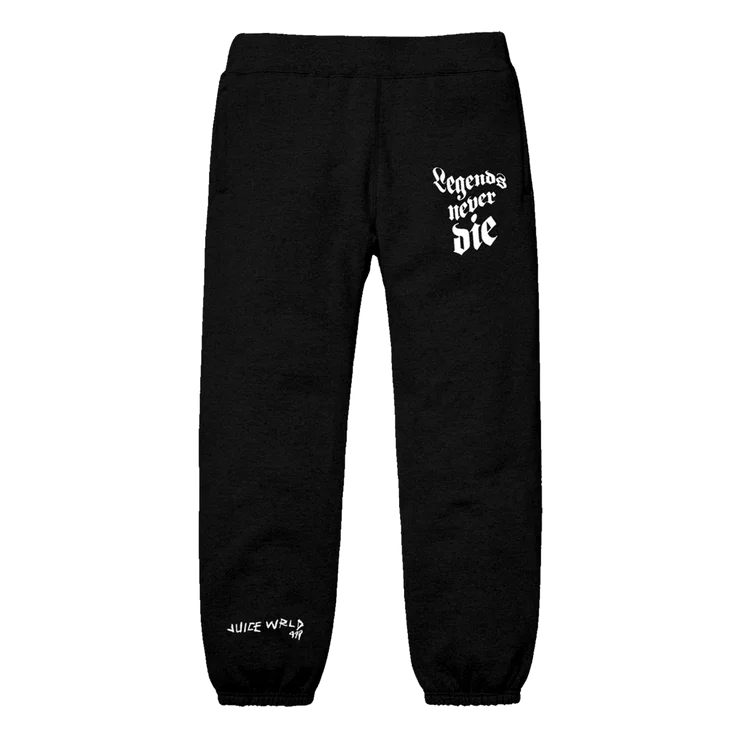 999 Club Juice Wrld 999 Sweatpants Black