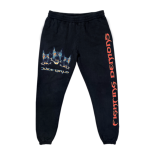 999 Club Juice Wrld Big Dog Sweatpants Black