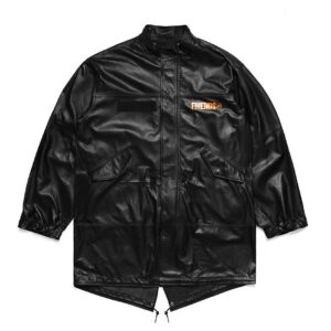 Vlone Fragment Leather Jacket