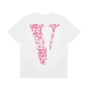 Vlone FRIENDS x Pink Lip Prints T-shirt