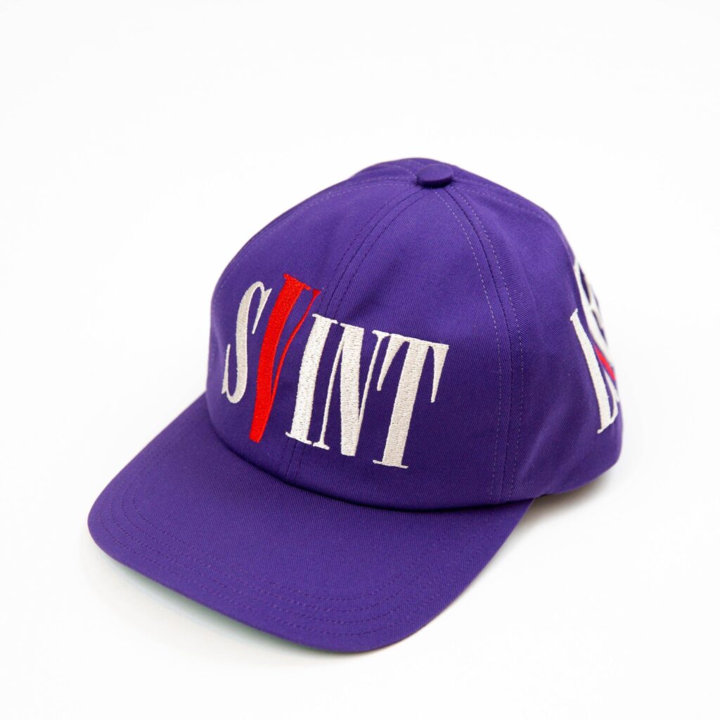 Vlone X Saint M×××××× Cap – Purple