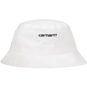 Carhartt WIP Script Bucket Hat – White/Black