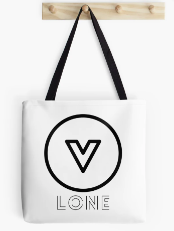 funny v lone gift Tote Bag