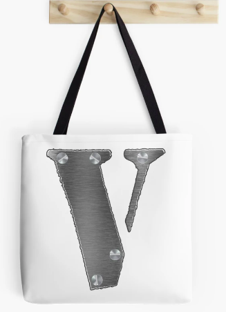 Vlone and silver screw , cool design for V Tote Bag