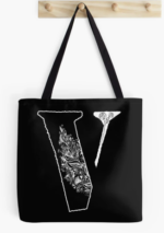 Vlone with floral motifs , cute design for V Tote Bag