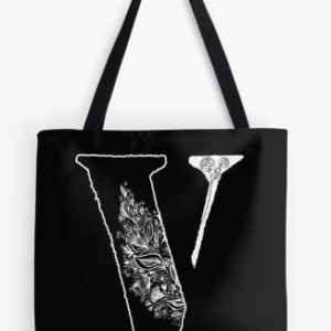 Vlone with floral motifs , cute design for V Tote Bag