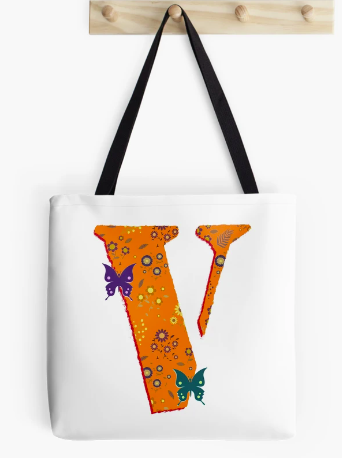 Vlone Angles with Butterflies Tote Bag