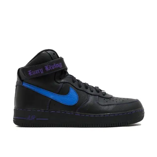 Black Vlone x Air Force 1 High “Blue Swoosh” Sample